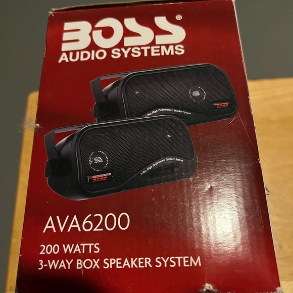 AVA6200 3 Way Box Speaker Systems Car Audio Speakers 200 Watts by Boss - Picture 5 of 8